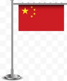 建军节挂着的中国国旗