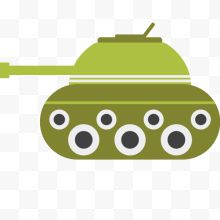 坦克玩具卡通插画