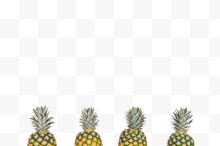 四个菠萝 免抠图