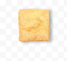方形的黄色芝麻面包...