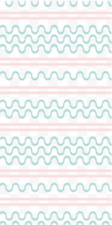 绿色小清新波浪纹