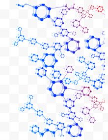 彩色分子结构图