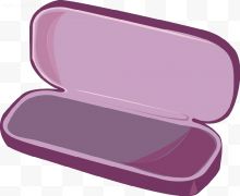 卡通紫色眼镜盒