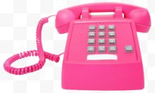蒸汽波风格粉红色电话...