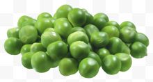 一堆绿色豌豆