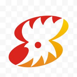 鸡彩色矢量图标logo