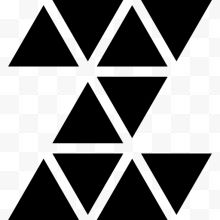 多边形字母Z小三角形图标