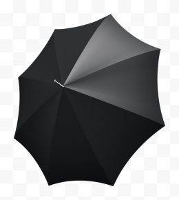 黑色雨伞手绘