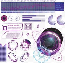 科学数据背景矢量