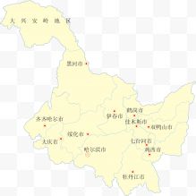 黑龙江矢量地图