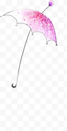 手绘可爱粉色雨伞