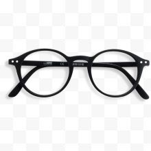 圆形黑框无镜片眼镜...
