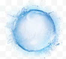 蓝色水球震动