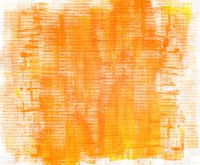 简易橘黄色抽象油画高清