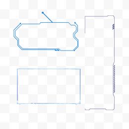 蓝色科技边框