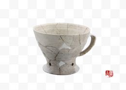 新石器时代泥质灰陶矮圈足陶杯
