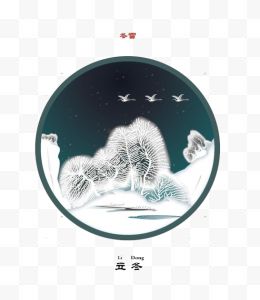 雪落枝头