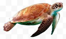 游泳的海龟