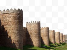 阿维拉古城墙风景图...