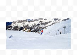 瑞士铁力士雪山风景