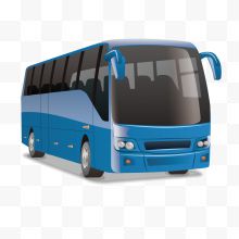 蓝色创意巴士