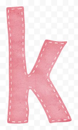 粉色字母k