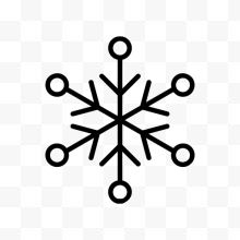 雪花天气符号图标