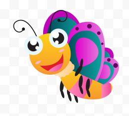 彩色笑脸小蜜蜂