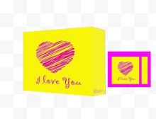 爱情礼物包装纸盒