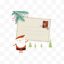 适量图圣诞老人信纸...