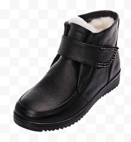高清冬季黑色棉鞋