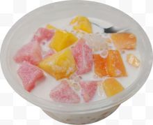 一碗水果酸奶