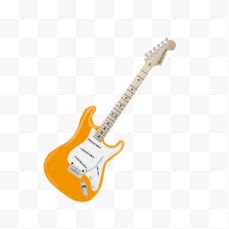 一把橙色吉他