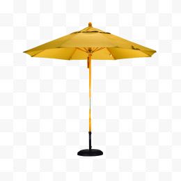 黄色遮阳伞
