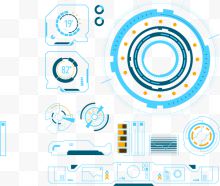 炫酷科技潮流操作界面矢量