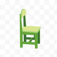 卡通绿色椅子