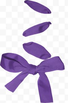 漂亮蝴蝶结紫色彩带