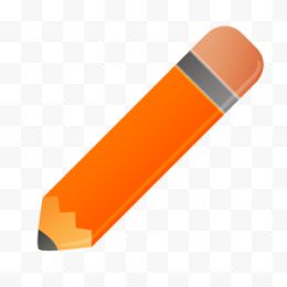 橙色的铅笔各种产品集图标4