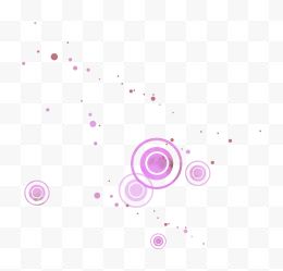 紫色手绘圆形花纹