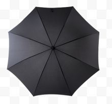 打开的黑色雨伞
