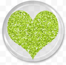 绿色爱心餐盘