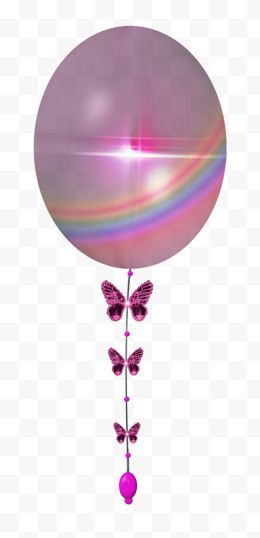 气球彩虹免抠