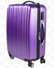 紫色拉杆行李箱