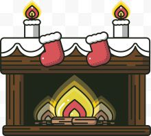 温暖圣诞壁炉