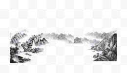 水墨山水画