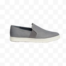 灰色布艺板鞋