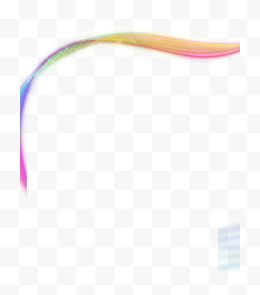 彩虹色动感的曲线