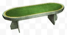 中国风绿色木头桌子