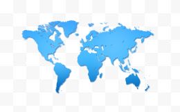蓝色世界地图