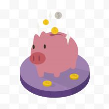 2.5D金融金币储蓄小猪